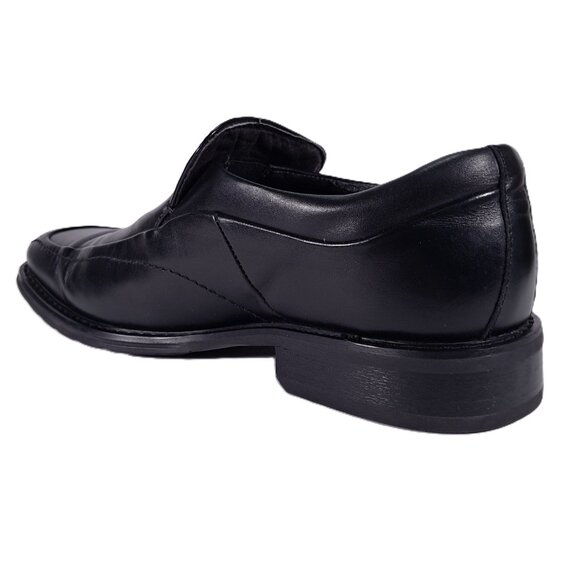 Florsheim Corbin Black Leather Dress Shoes Mens 11 WIDE Slip On Loafers 18304-01 - Picture 3 of 16